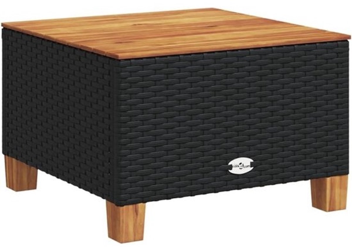 Bamboe bijzettafel voor tuin en terras 55x55x36 cm