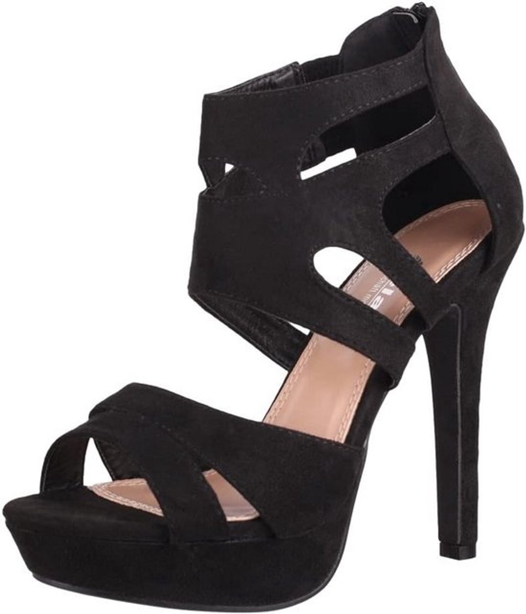 Dames Pumps Open Teen Hoge Hakken Chunky Zomermodellen