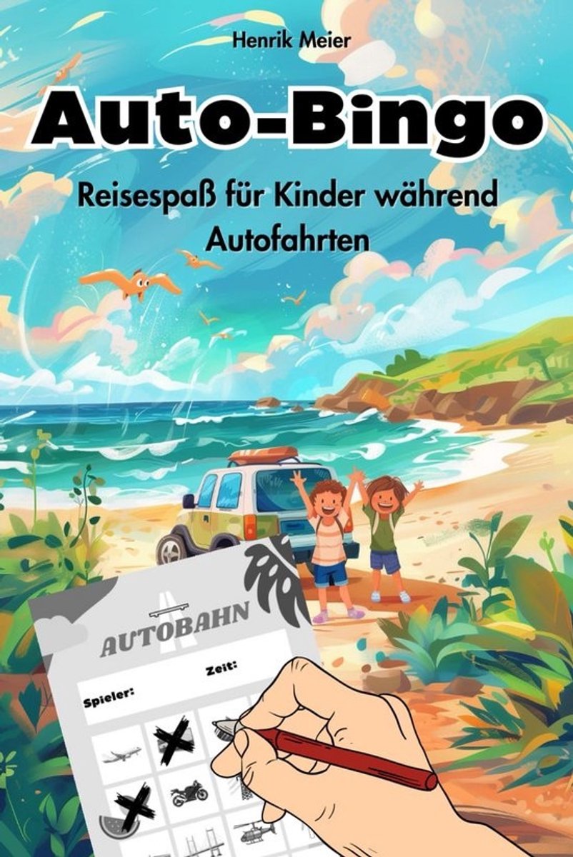 Auto Bingo Spel voor Kinderen: Leerzaam en Leuk Vermaak Tijdens Lange Autoritten