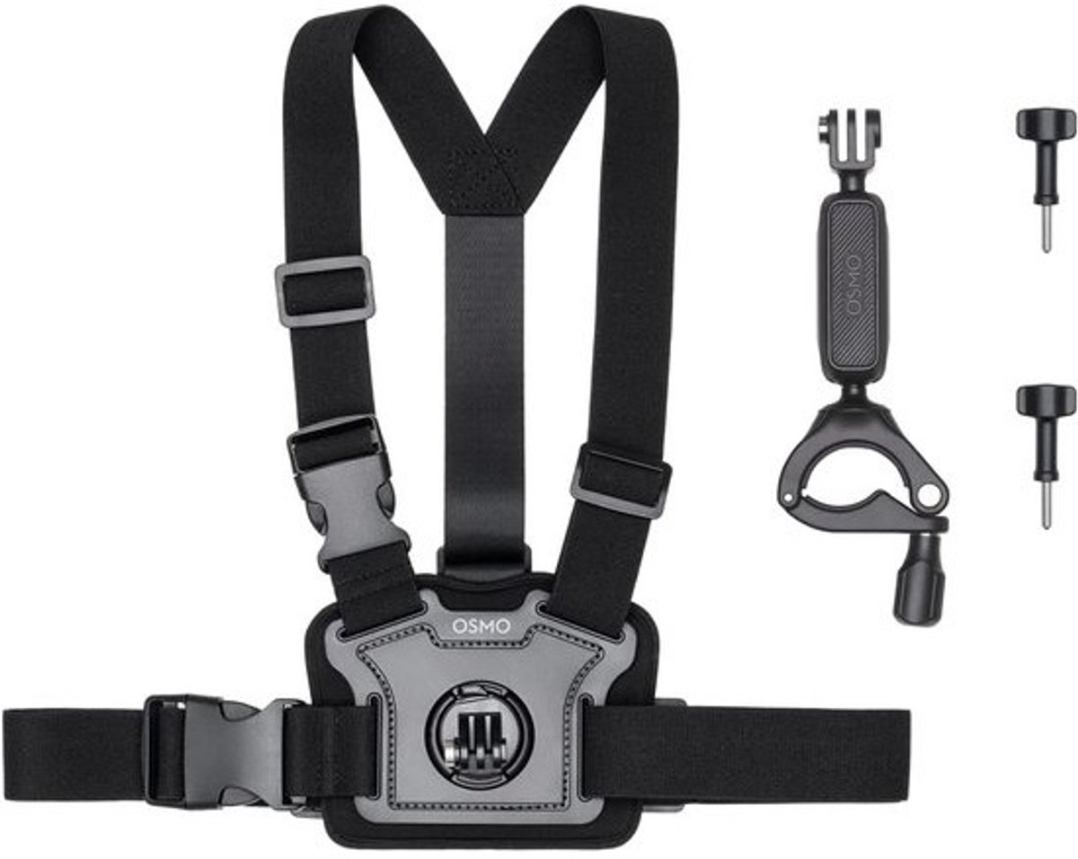 Fietsaccessoire Set voor Actiecamera's - Stuurbevestiging en Borstbevestiging