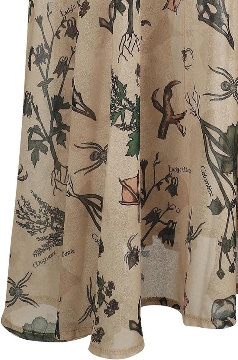Lange Zomerjurk Beige Dames - Officiële Collectie