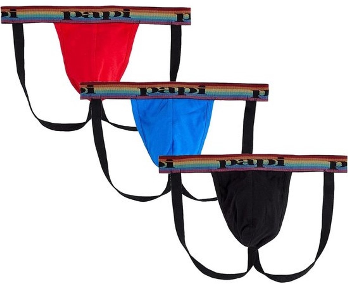 Heren Jockstrap 3-Pack, Atletische Ondersteuning, Ademend Sport Ondergoed