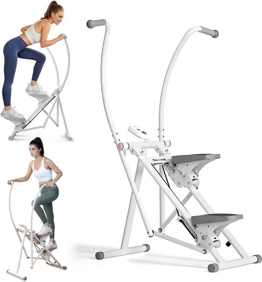 Traploper voor thuis - Trapklimmer crosstrainer - Full body training - Stil en compact