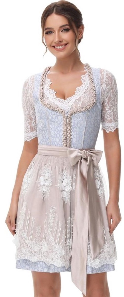 Elegante Midi Dirndl Kostuum Jurk voor Dames - Perfect voor Oktoberfest