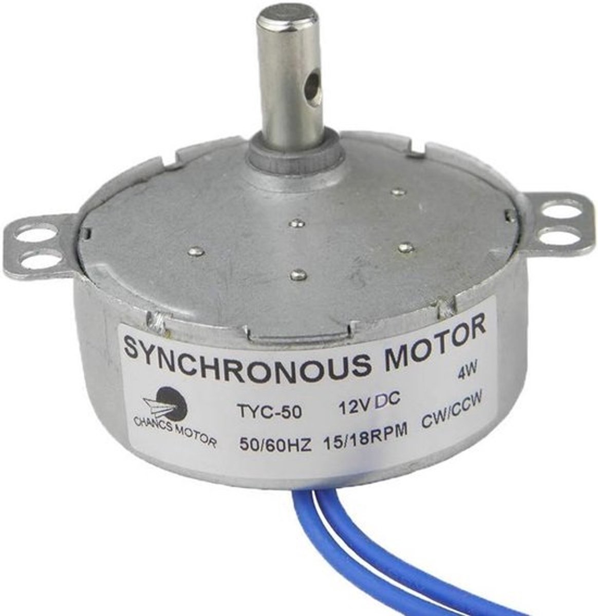 Elektrische Synchroonmotor DC 12V 4W 20-24RPM met Laag Geluidsniveau voor DIY Projecten
