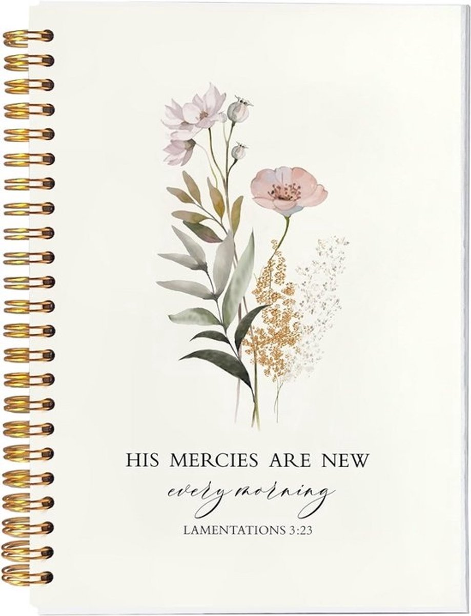 Christelijk Notitieboek met Bloemen Design voor Dames - Perfect voor Dagboek en Bijbel Journaling