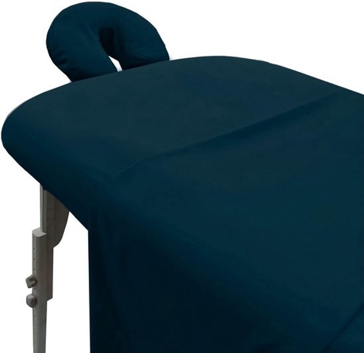 3-Delige Massage Tafel Hoeslaken Set - Zachte Microvezel Tafelkleed en Hoofdondersteuning - Navy Blauw