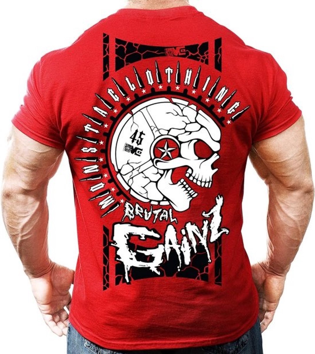 Heren Trainingsshirt Bodybuilding Fitness Sportshirt Korte Mouwen