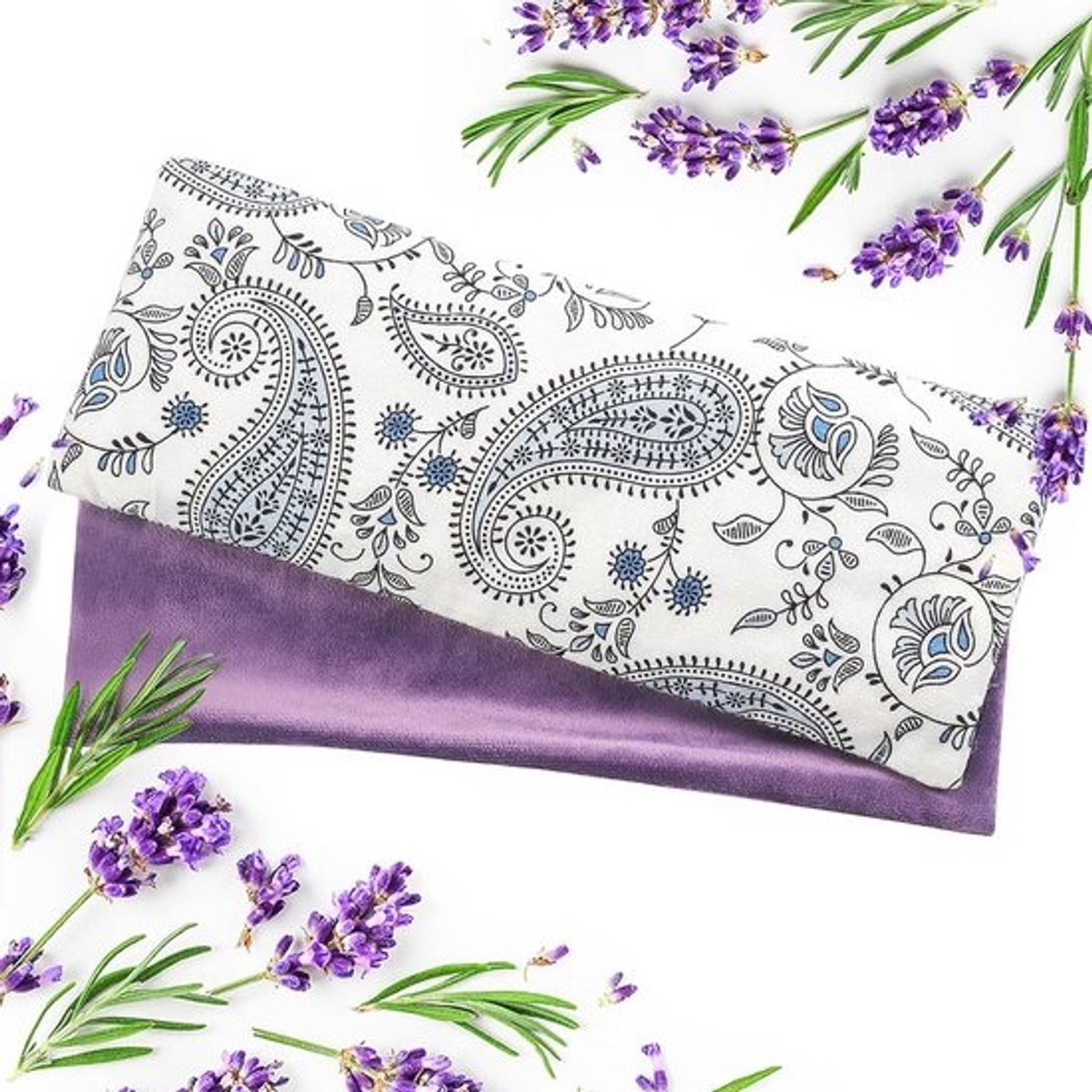 Oogmasker met lavendel-aromatherapie en gewicht voor slaap en ontspanning