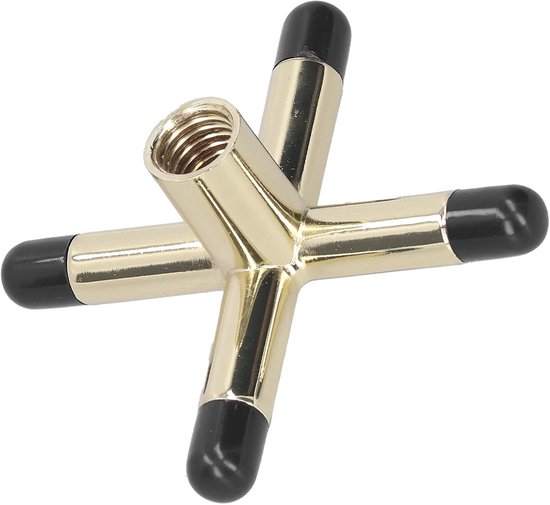 Biljart Keu Steun - Keu Houder - Biljart Spelen - Koperen Brugkop - 9x9x3 cm - Zilver — afbeelding 4
