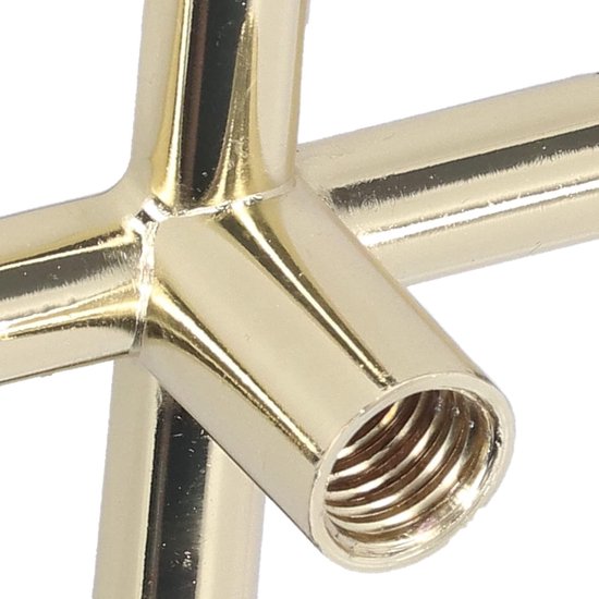 Biljart Keu Steun - Keu Houder - Biljart Spelen - Koperen Brugkop - 9x9x3 cm - Zilver — afbeelding 2