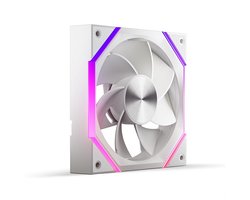 AsiaHorse Nyota - 120mm ARGB PC Ventilator - PWM - HDB Lager - 2000 RPM - 61.5 CFM - 5V 3-Pin ARGB - 1x - Reverse - Wit