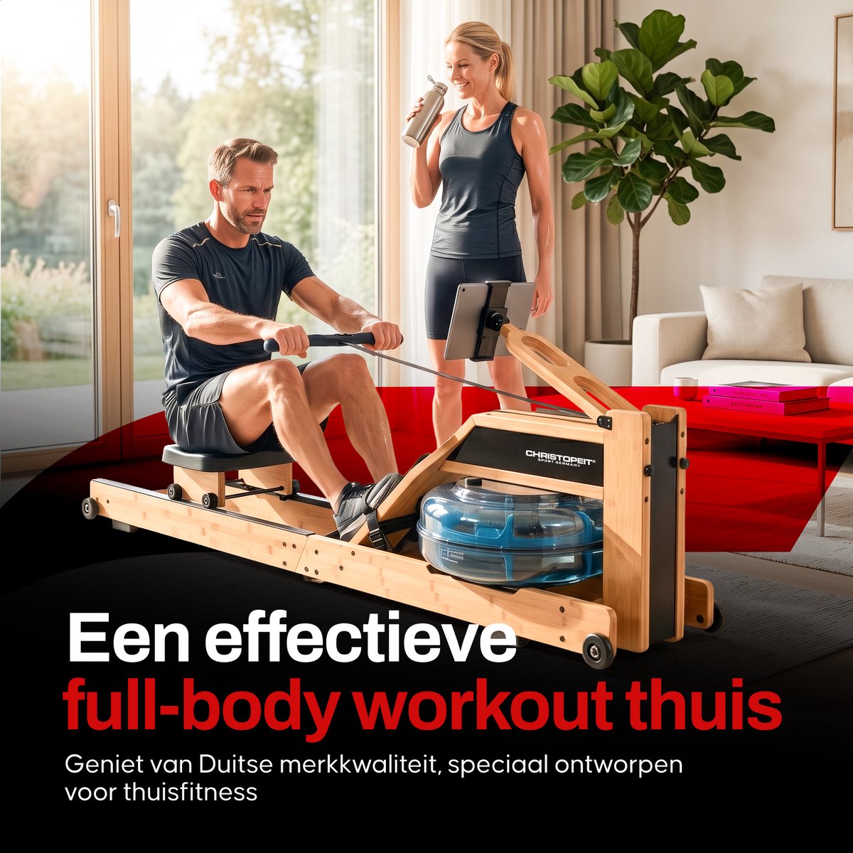CHRISTOPEIT Roeitrainer Colorado - Waterroeitrainer thumbnail 2