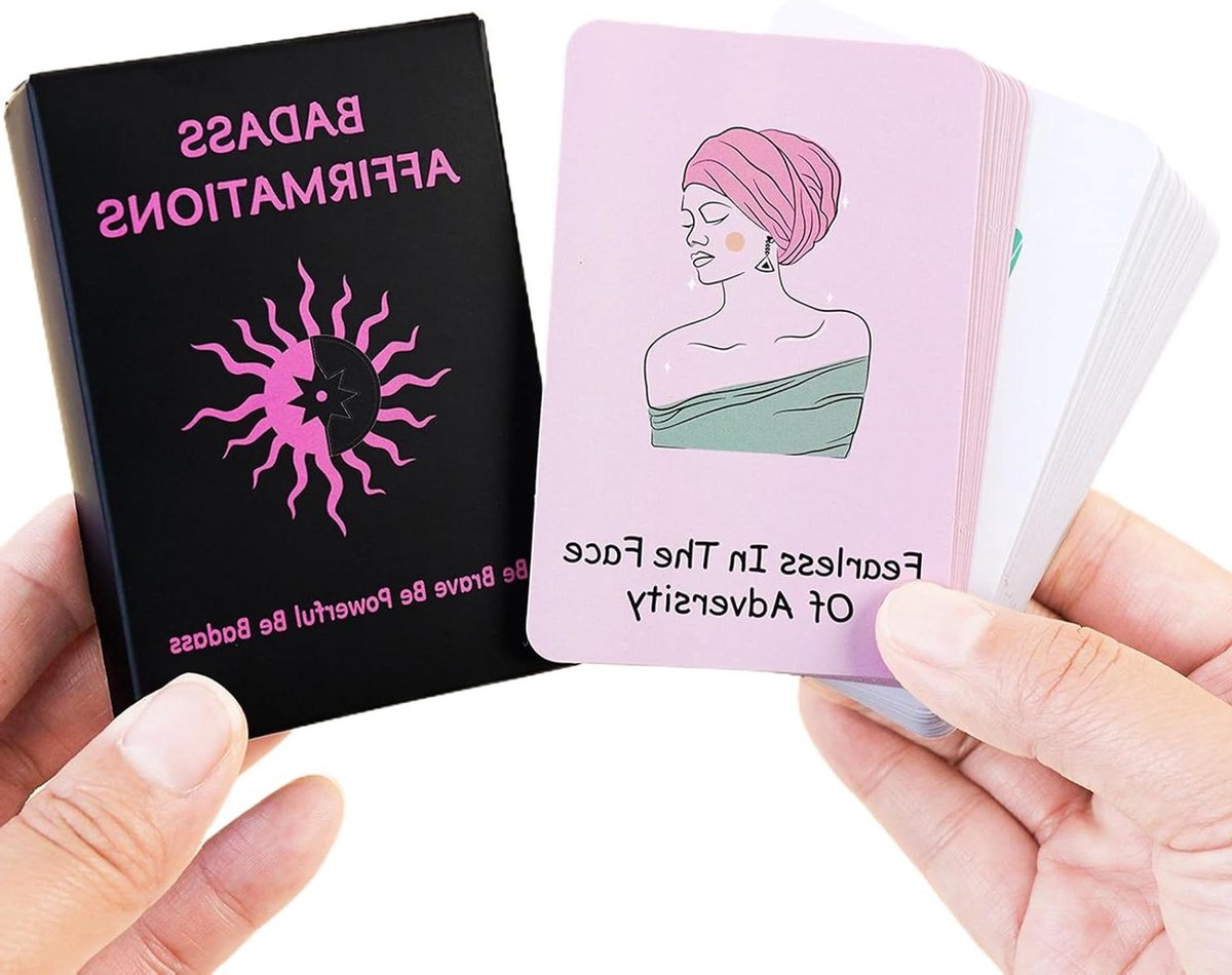Affirmatiekaarten - Motivatiekaarten Inspiratie - Persoonlijke Groei - 60 Opbeurende Citaatkaarten - 6x9 cm - Meerkleurig
