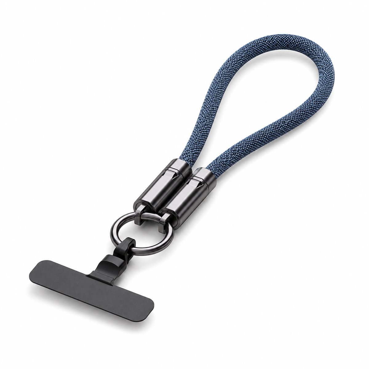 DrPhone PowerStrap 240 - USB-C naar USB-C Kabel en Telefoonkoord - 240W - 5A - 480Mbps - 30 cm - Blauw