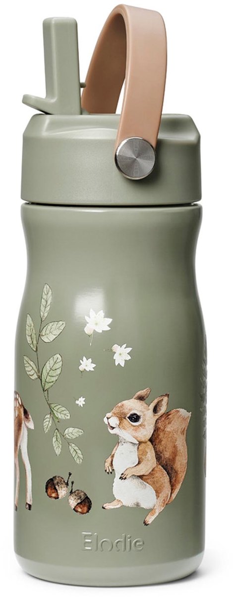Elodie Thermo Bottle - Waterfles - Thermofles - Dubbelwandig - RVS - 420 ml - Chipmunk Darling