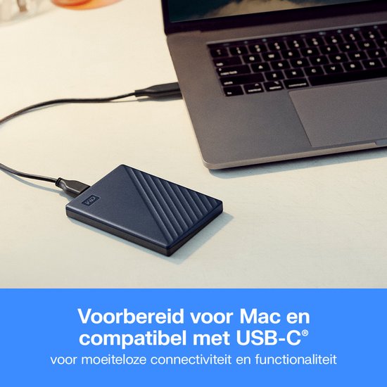 Western Digital My Passport - Compatibel met Mac - Externe Harde Schijf - Blauw - 2 TB van Merkloos — afbeelding 5
