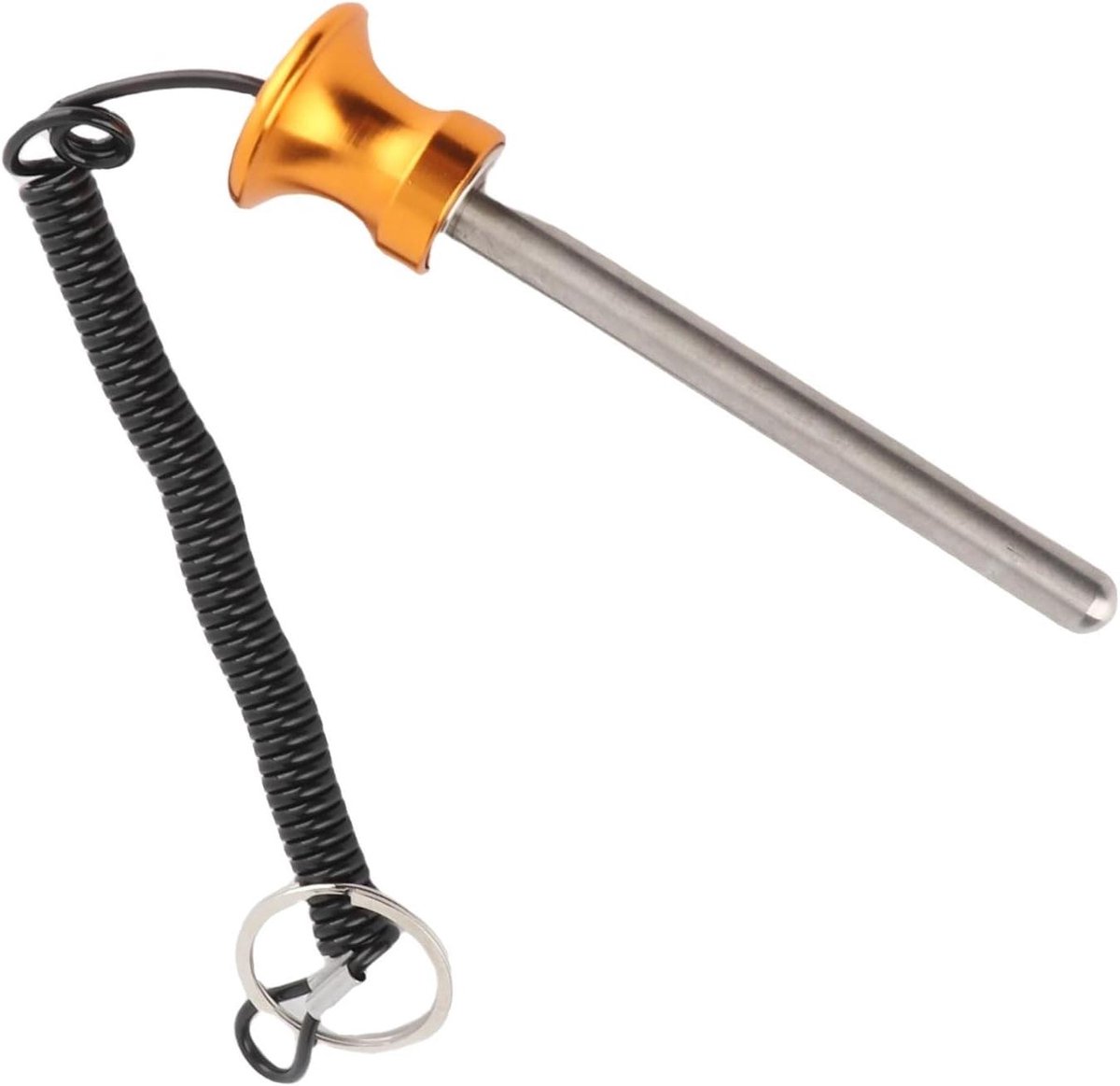 Gewichtsstapelpin - Pin voor fitnessapparaat - Krachttraining thuis - Aluminiumlegering constructie - 10 mm diameter - Zilver