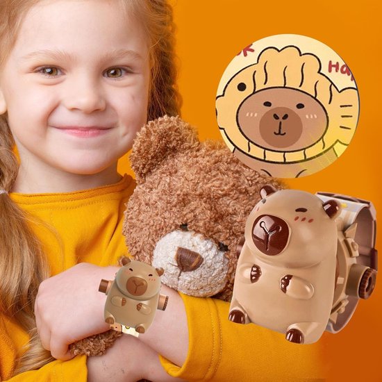 Projectie Klok - Kinderhorloge Speelgoed - Tijd Leren - 24 Projectie Patronen - 25 cm - Multicolor — afbeelding 4