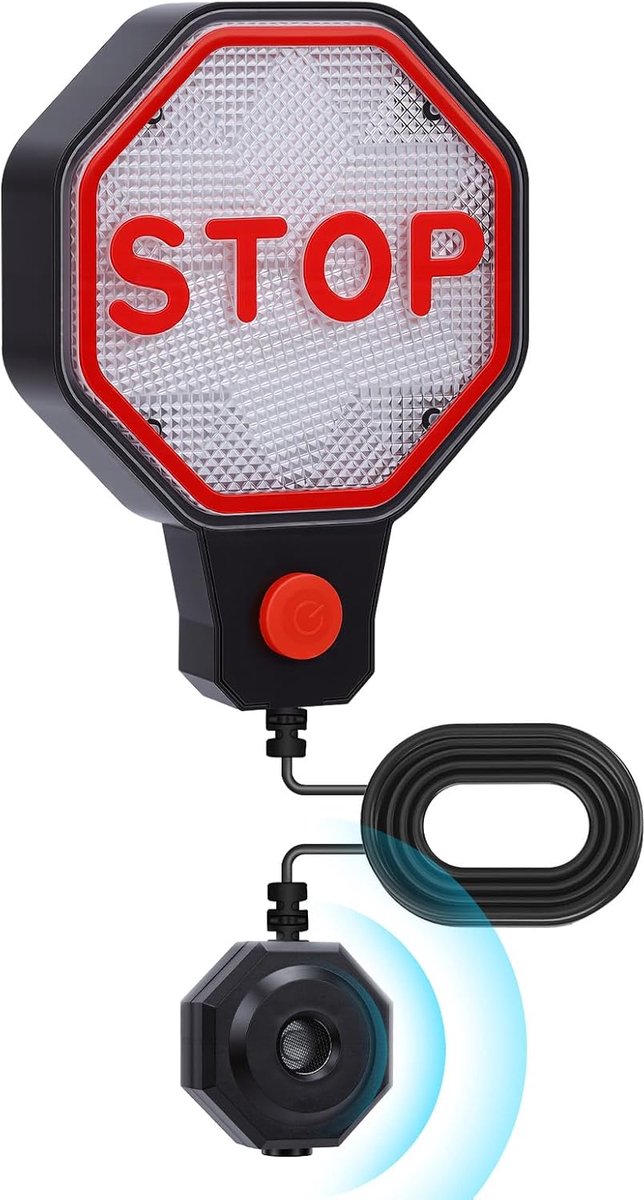 SnelShoppen - Ultrasone Parkeerplaatssensor, Nauwkeurige Parkeerhulp met LED Waarschuwing, Akoestische Weergave, Automatische Afstandsinstelling, Wand