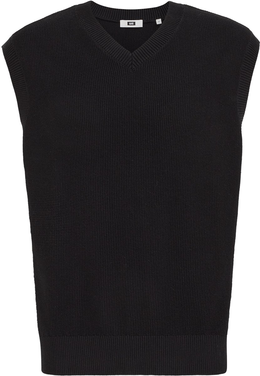 WE Fashion Heren regular fit trui met structuur