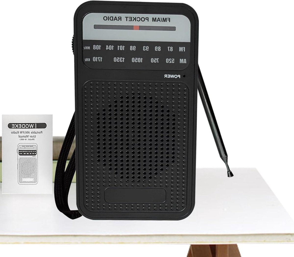 Draagbare Transistorradio - AM Radio Batterijen - Muziek Luisteren Buiten - Hoge Gevoeligheid Ontvangst
