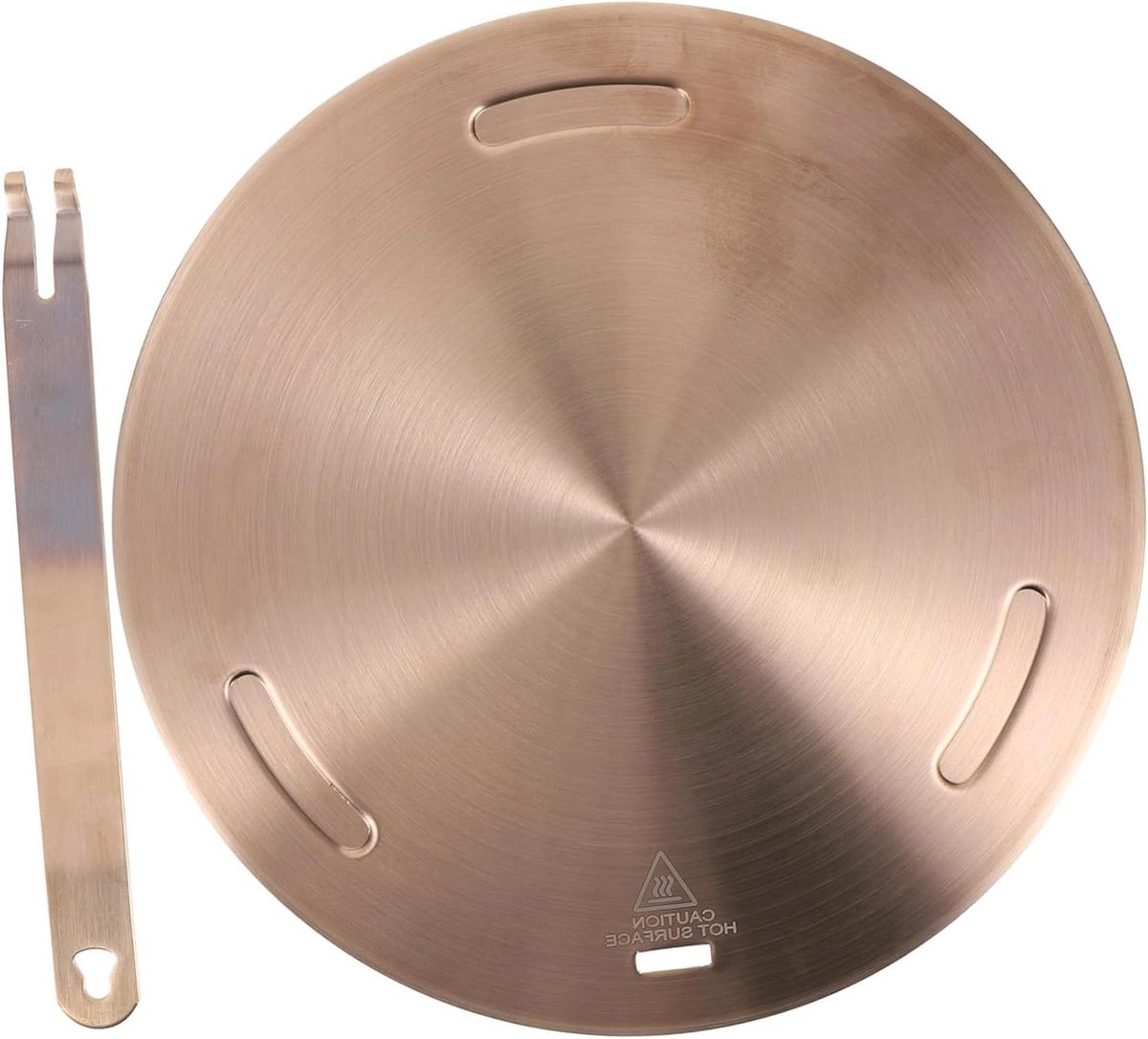 Warmteverdeler Kookplaat Adapter Inductie Gelijkmatig Koken Voor Alle Pannen 24x24cm Rosé Goud