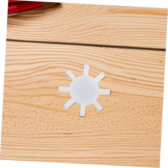 Magnetische Roerstaafjes - Roerkoppen PTFE - Vloeistoffen Mengen - Gear Rotor Ontwerp - 4 x 4 x 0.8 cm - Wit — afbeelding 3