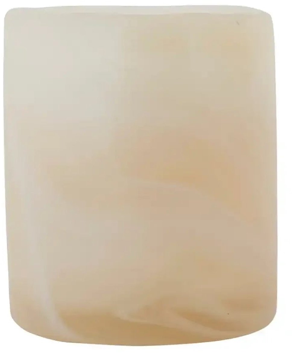 House Doctor Theelichthouder Kae Beige Hoogte 8cm - 2 stuks
