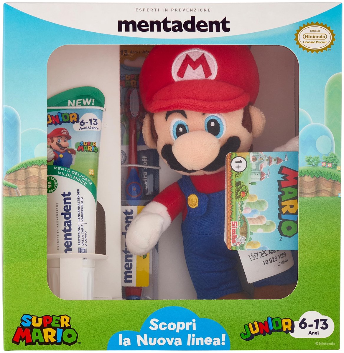 SnelShoppen - Tandenborstel en Tandpasta Set voor Kinderen 6-13 Jaar, Delicate Muntsmaak, Pluche Dier, Ideaal voor Jongens, Kindertandenborstel en Kin