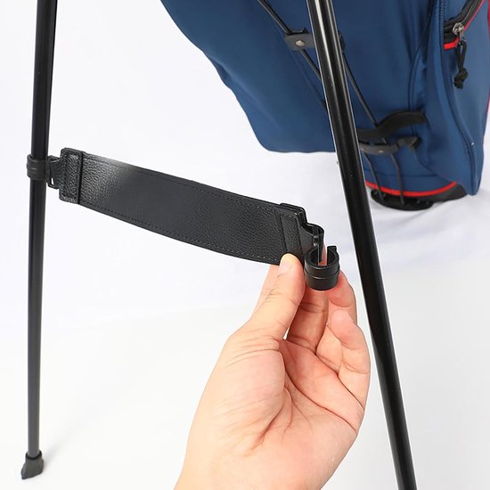 Golf Tas Poten - Golf Stand Onderdeel - Golftas Stabiliseren - PU Leer - 27 x 3.8 cm - Zwart — afbeelding 3