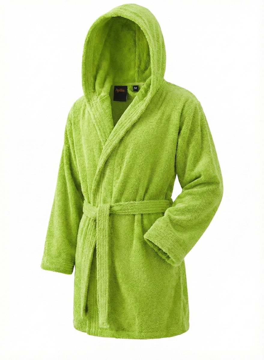 SnelShoppen - Elegante badjas voor dames en heren, 100% katoen, 500 g/m², met of zonder capuchon, zacht en absorberend voor douche, spa, zwembad, XXL