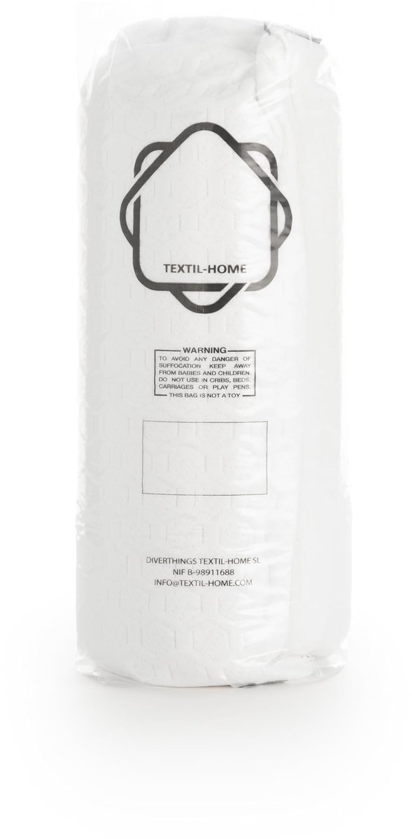 SnelShoppen - Traagschuim Memory Foam Hoofdkussen 75x36x12 cm - Ergonomisch Neksteunkussen, Ademend, Anti-allergisch met Aloë Vera Hoes - OEKO-TEX® Ge