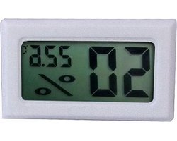 Digitale Hygrometer Thermometer - Luchtvochtigheid Meter - Terrarium Klimaat - 2in1 Functie - 18-25 Graden - Wit