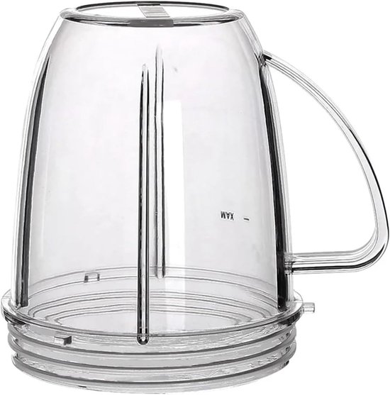 Vervangende Beker - Mixer Mok - Smoothies Maken - Met Handvat - 18oz - Transparant — afbeelding 3