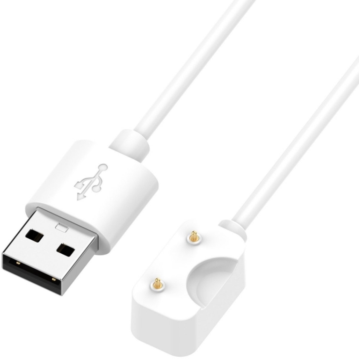 Jumalu USB Oplaadkabel voor Samsung Galaxy Fit 3 – Magnetische Oplader – Vervangende Laadkabel – USB-A – 1 Meter – Wit