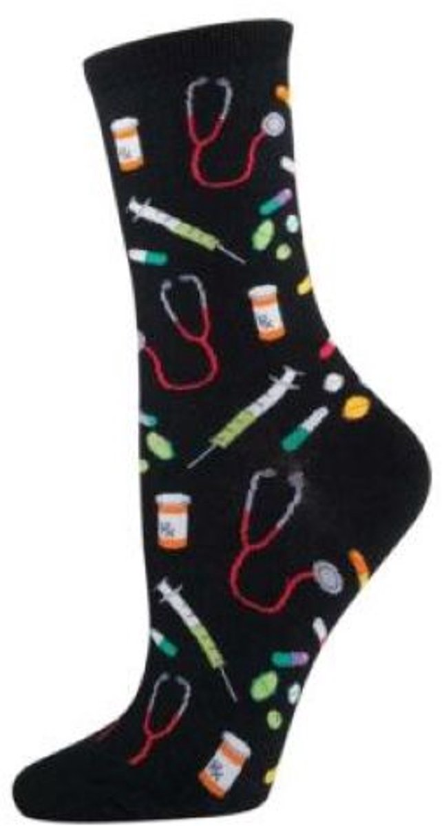 Socksmith Zwart dokter sokken maat 36-40
