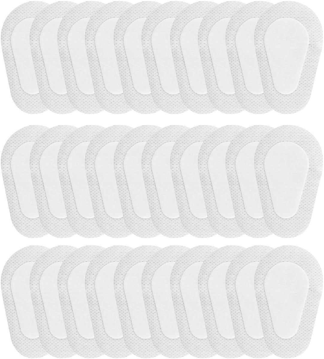 Dailygoods- Oogpads 30 stuks - Steriele Zelfklevende Oogpleisters - Ademend - Lichtblokkering - Voor Kinderen/Volwassenen - 8,6 x 5,4 cm