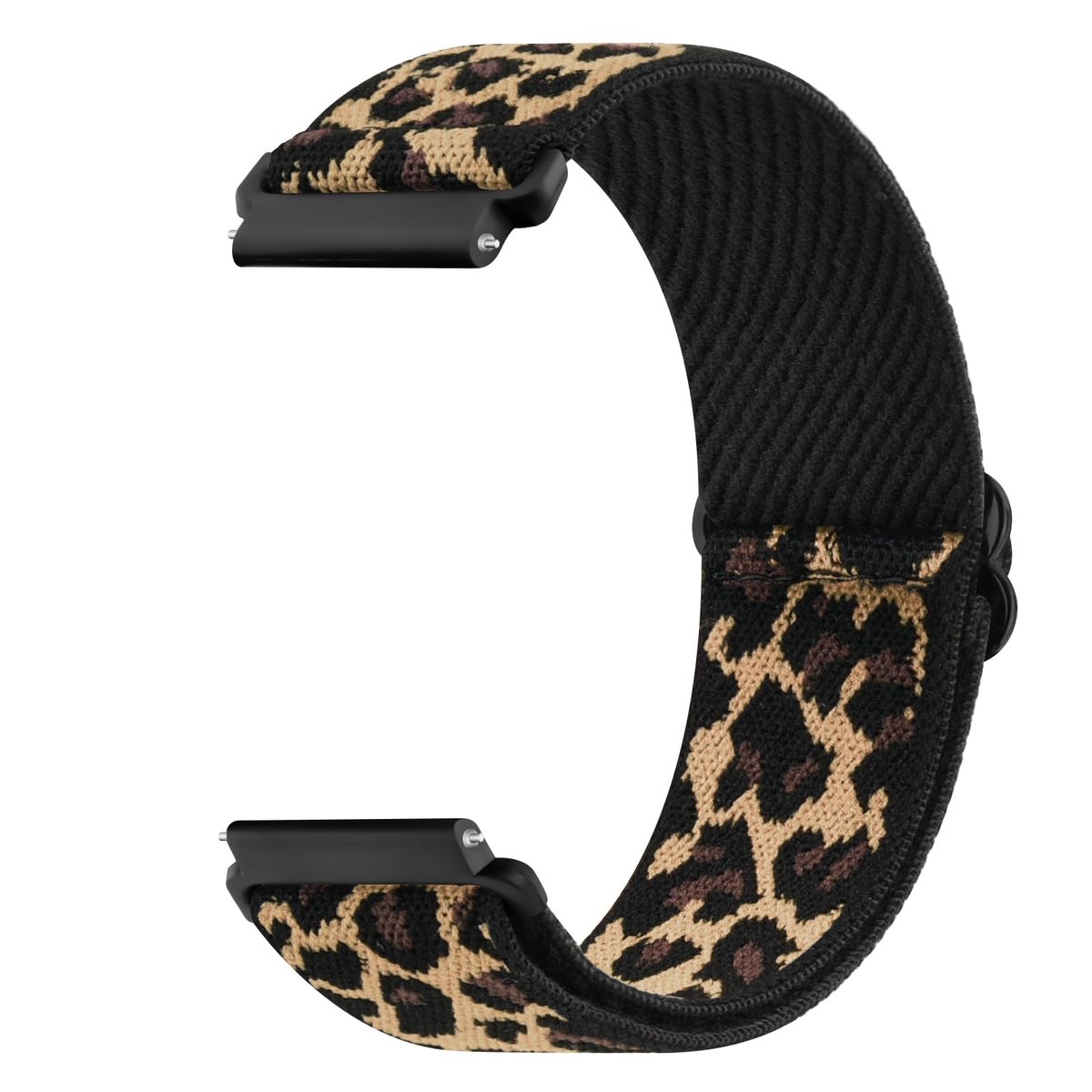 Dailygoods- Horlogebandje 20 mm - Nylon Gevlochten - Verstelbaar - Elastisch - Compatibel met Samsung Galaxy Watch 4/Classic - Huidvriendelijk Materiaal - Smartwatch Band