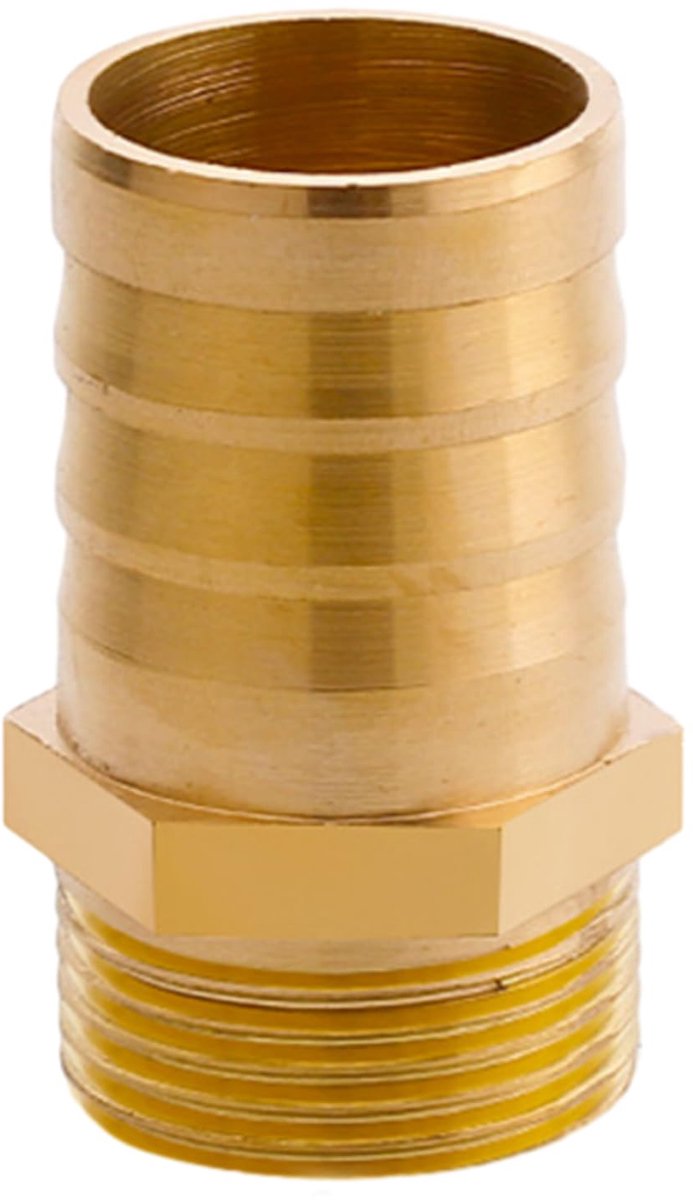 Dailygoods - Messing Slangkoppeling 3/4 Inch - Mannelijke Draad Verbinder voor Lucht, Water en Olie