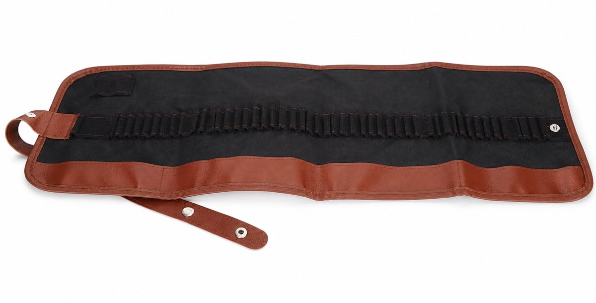 VHV - Oprolbare Etui van Canvas - Pennenrol voor Tekenmateriaal - Opbergtas voor School, Atelier en Reizen