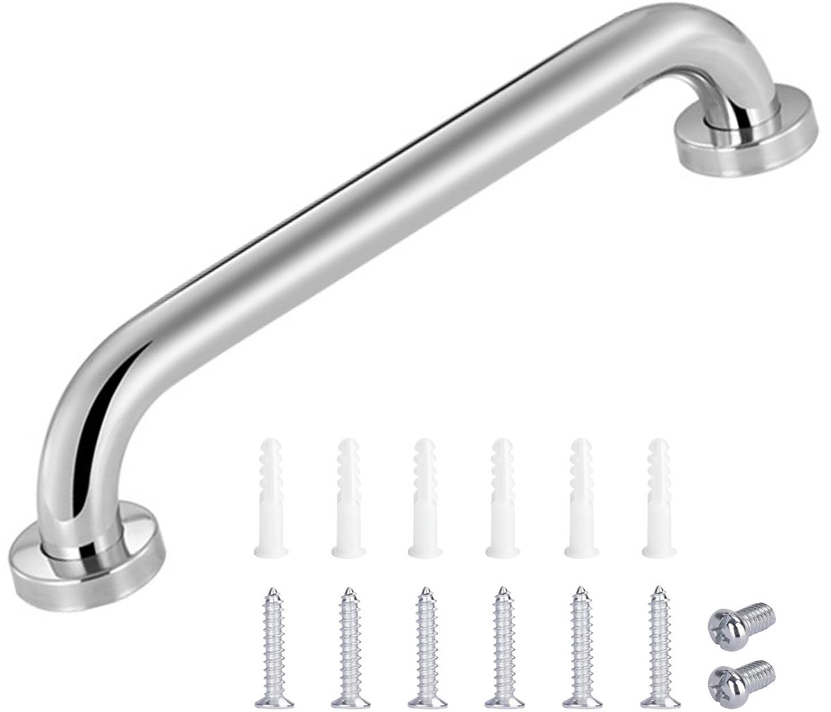 Dailygoods - Roestvrij Stalen Antislip Handgreep - 30 cm voor Badkamer en Keuken