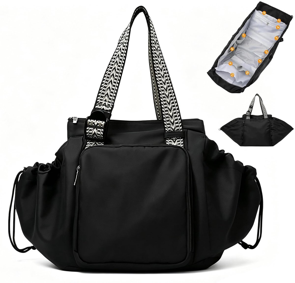 Dailygoods - Opvouwbare Waterdichte Sporttas met Groot Capaciteit en Veranderbaar Design