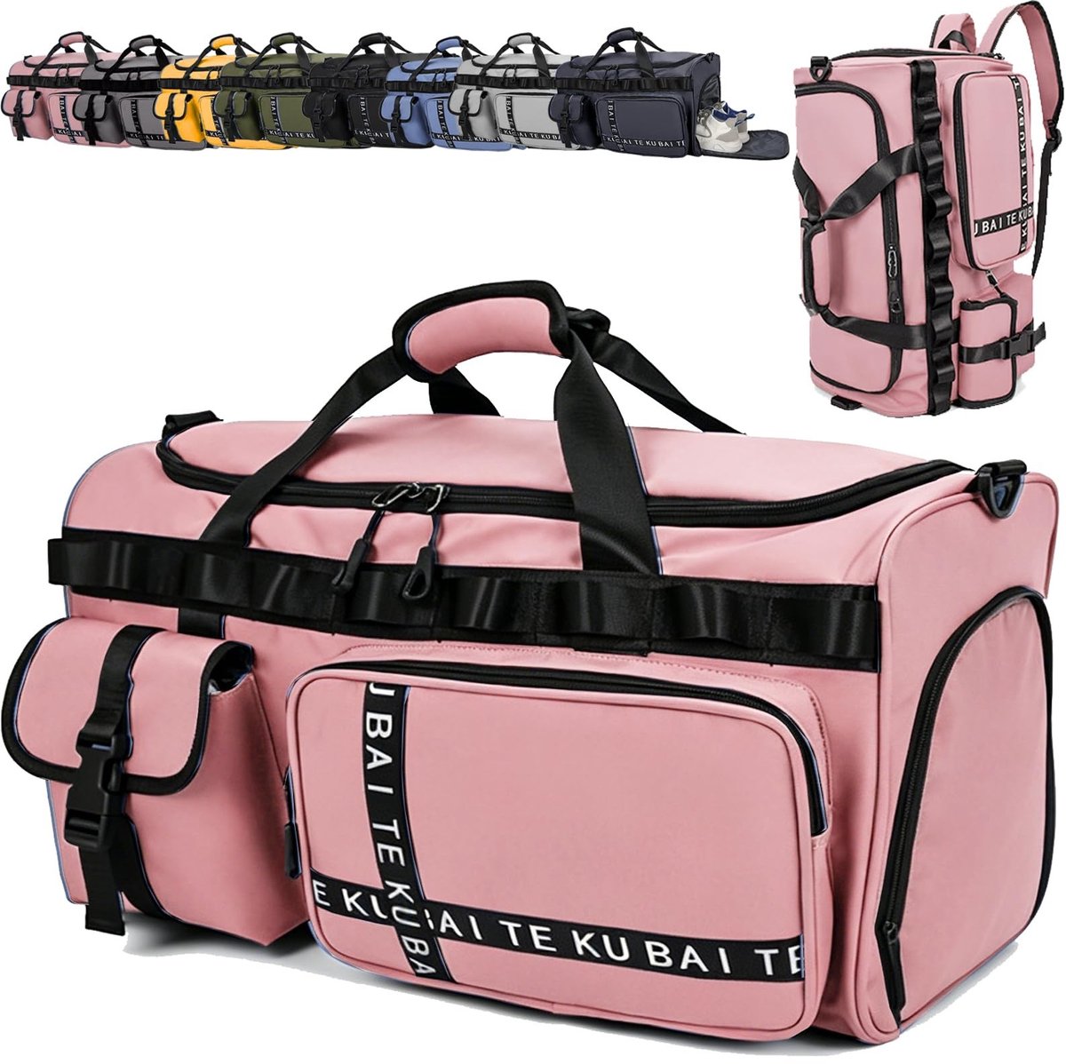 Dailygoods - Grote Sporttas voor Mannen en Vrouwen met Schoencompartiment - Waterdichte Weekender Bag