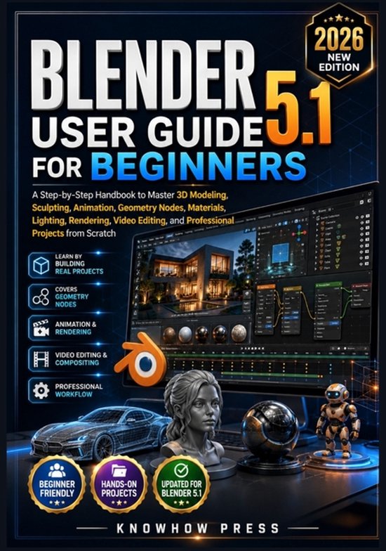 The User Guide Book- Blender 5.1 User Guide for Beginners