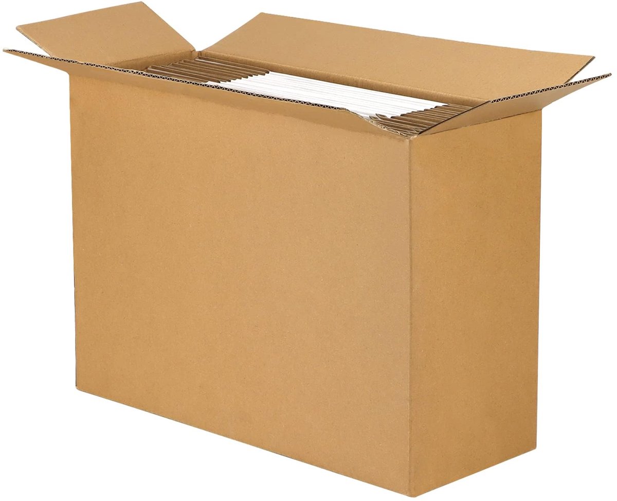 SnelShoppen - 25 Stuks Kleine Verzenddozen Karton 330x254x51 mm - Witte Vouwdozen met Deksel voor Goederenzending, Geschenken, Post, Verpakking
