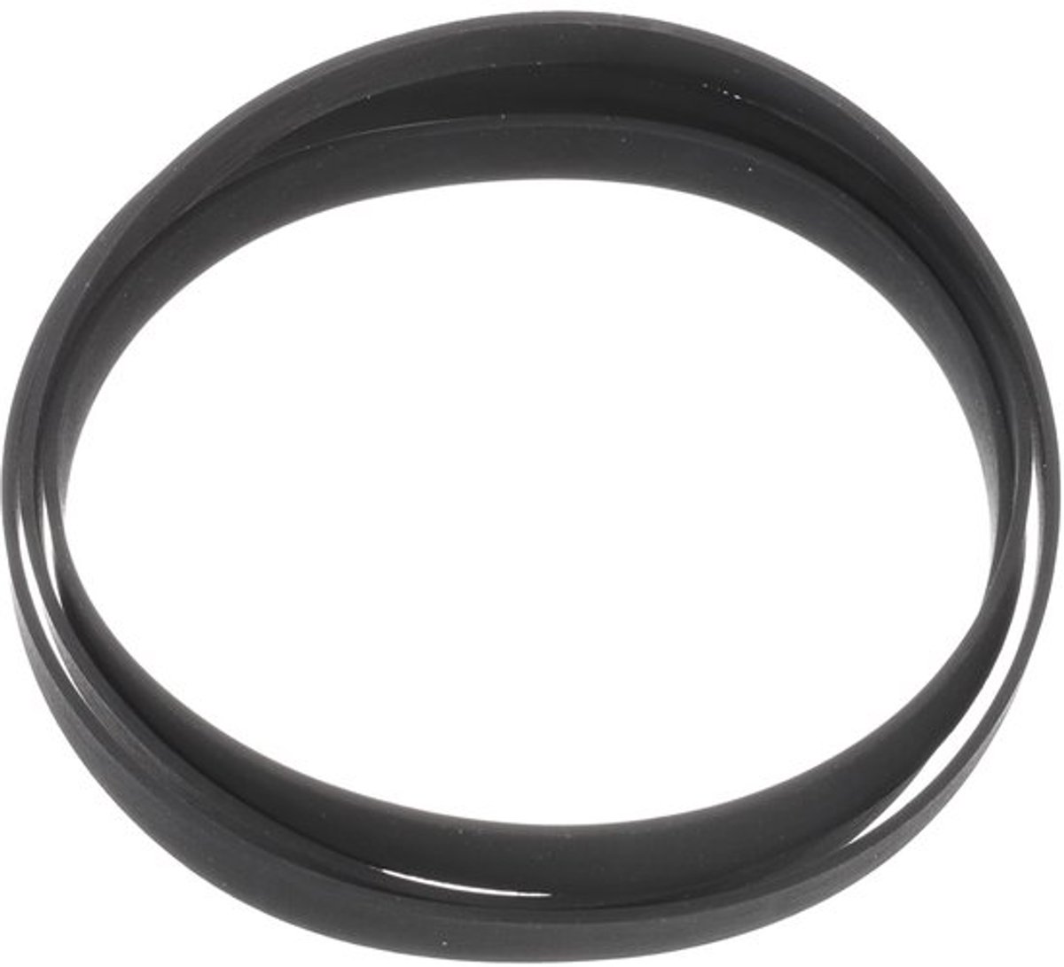 Platenspelerriemen - Vervangriemen - Hoge elasticiteit - 201mm - Rubber - Geschikt voor platenspelers - 2 stuks