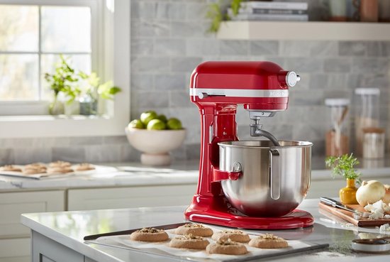 Mengkom RVS - Keukenmachine Kom - Zwaar Beslag Maken - Met J-Handvat - 6.6 Liter - Roestvrij staal — afbeelding 5
