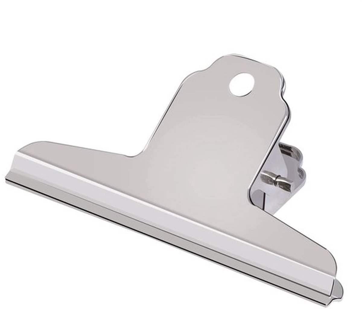 Metalen Bulldog Clips - Grote Bulldog Clip - 12 Stuks - 76 mm - Paperclips - Geschikt voor A4/A5 - Kleurmix