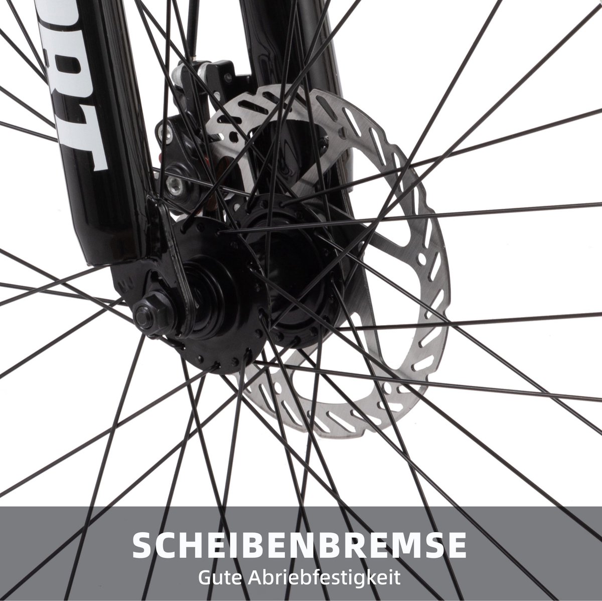 HAUSS SPOLE Mountainbike – 28 Inch – 21 Versnellingen Met Kettingschakeling – IJzer – Wit – Met Schijfrem En Voorvorkvering
